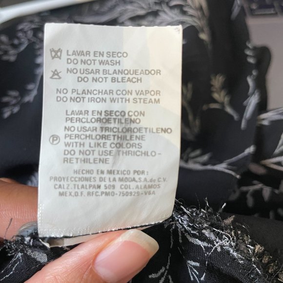 Vintage Blouse with Mauve Tropical Print -6- - Picture 8 of 8